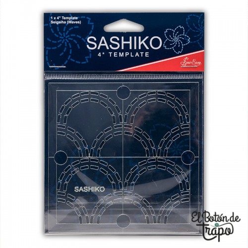 Plantilla de Sashiko Waves Olas