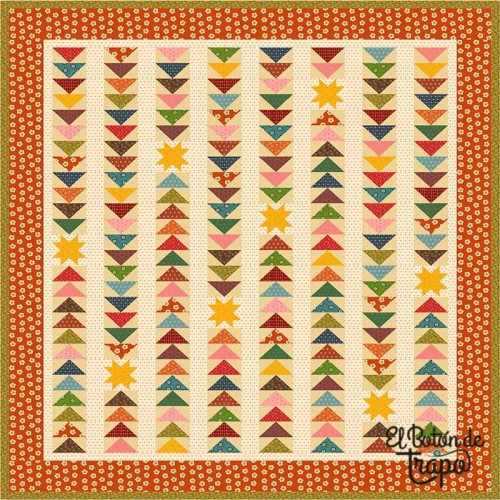 Kit Patchwork Falling Stars EQP Textiles