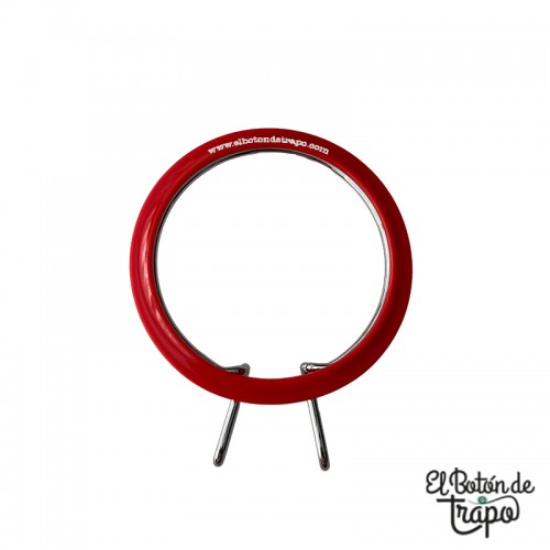 Bastidor plastico 7cm rojo para bordado