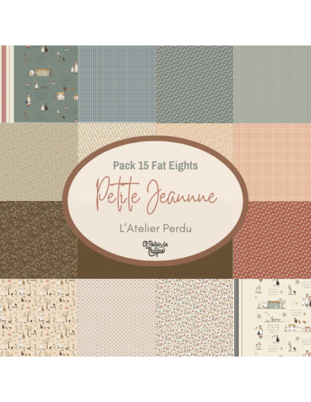 Telas Patchwork Precortadas Fat Eights L'Atelier Perdu Petite Jeanne