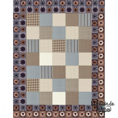 Kit Quilt Ovejitas Franela I