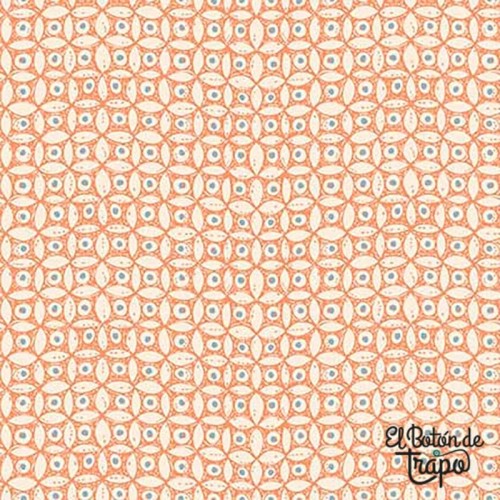 Tela Patchwork naranja Anni Downs Simply Bee