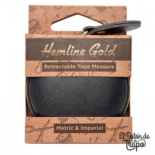 cinta métrica hemline gold en centimetros y pulgadas para patchwork y costura