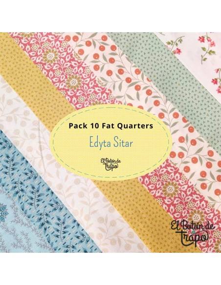 Pack  de10 Fat Quarters Edyta Sitar